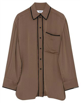 Olenna Matte Crepe Skjorte - Capers